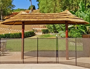 9x18 African Reed 2 Pole Oval Palapa